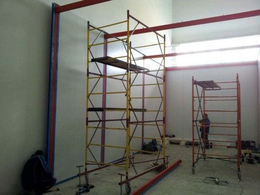 На Заводе по производству дизельных двигателей для локомотивов в г. Астана (Казахстан) SPK GROUP устанавливает камеру для смешивания и хранения красок