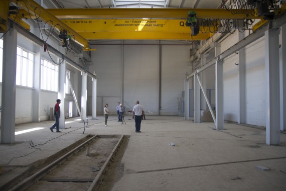 Определение точек подключение технологического оборудования на Заводе по производству дизельных двигателей для локомотивов в Астане (Казахстан)