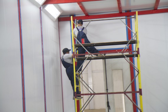 Возведение камеры SPK GROUP для смешивания и хранения красок на Заводе по производству дизельных двигателей (г. Астана) Возведение камеры SPK GROUP для смешивания и хранения красок на Заводе по производству дизельных двигателей (г. Астана)