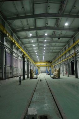 Расстановка нестандартного оборудования на Заводе по производству дизельных двигателей GEVO в Астане