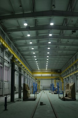 Расстановка нестандартного оборудования на Заводе по производству дизельных двигателей GEVO в Астане