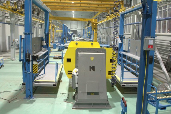 Расстановка нестандартного оборудования на Заводе по производству дизельных двигателей GEVO в Астане