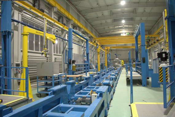 Расстановка нестандартного оборудования на Заводе по производству дизельных двигателей GEVO в Астане