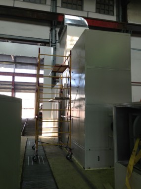 Строительство покрасочной камеры для локомотивов с рабочей температурой до 80 град. С SPK-22.6.6