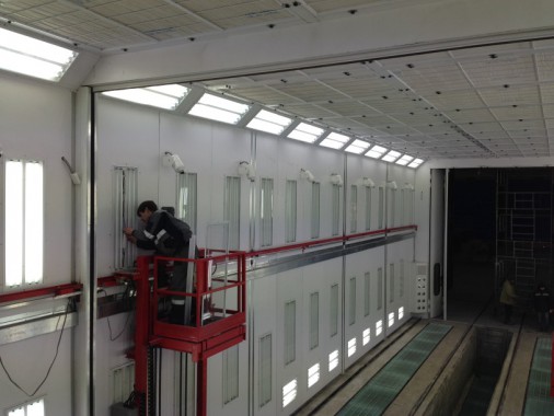 Покрасочная камера для локомотивов с рабочей температурой до 80°С  SPK-22.6.6, г. Шадринск