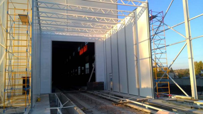 Строительство покрасочно-сушильной камеры для оборудования химической, нефтяной и газовой промышленности г. Димитровград, Завод ООО "Димитровградхиммаш"