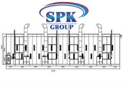 Тупиковая камера для покраски вагонов и локомотивов
