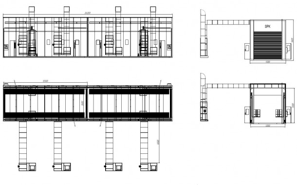 Покрасочно-сушильная камера проходного типа SPK-24.5.5 г. Набережные Челны