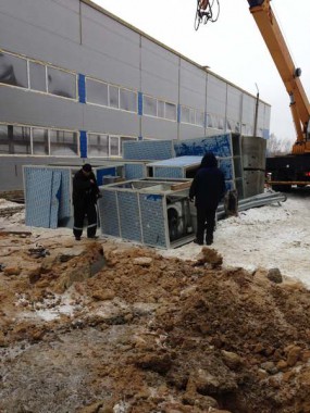 Строительство покрасочно-сушильной камеры для 6 вагонов SPK-66x21x6 Россия г. Новозыбков