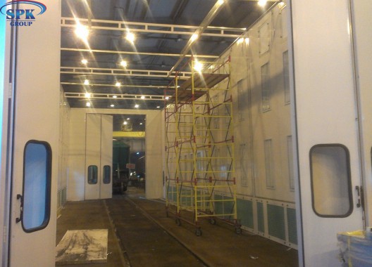 Покрасочно-сушильный комплекс для вагонов SPK-18x6x5 Покрасочно-сушильный комплекс для вагонов SPK GROUP