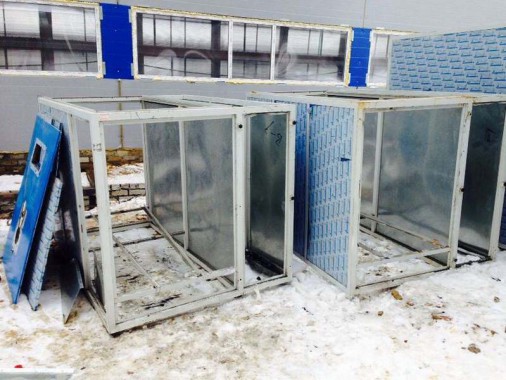 Строительство покрасочно-сушильной камеры для 6 вагонов SPK-66x21x6 Россия г. Новозыбков