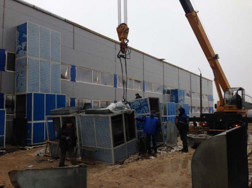 Строительство покрасочно-сушильной камеры для 6 вагонов SPK-66x21x6 Россия г. Новозыбков