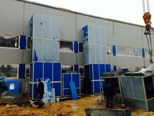 Строительство покрасочно-сушильной камеры для 6 вагонов SPK-66x21x6 Россия г. Новозыбков