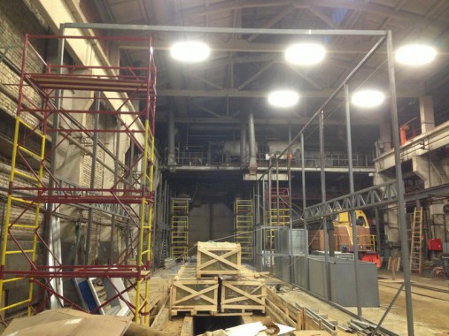 Строительство окрасочно-сушильной камеры для электровозов и локомотивов SPK.