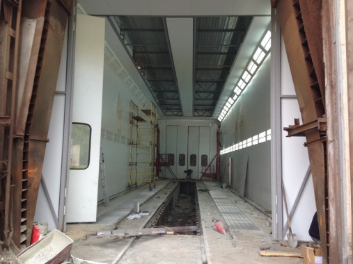 Окрасочно-сушильная камера для электровозов и локомотивов SPK Покрасочно-сушильные камеры для локомотивов и электровозов SPK GROUP