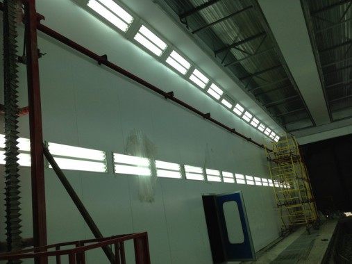 Окрасочно-сушильная камера для электровозов и локомотивов SPK Покрасочно-сушильные камеры для локомотивов и электровозов SPK GROUP