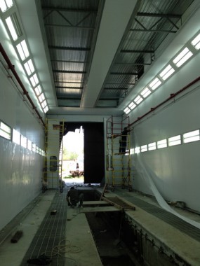 Окрасочно-сушильная камера для электровозов и локомотивов SPK Покрасочно-сушильные камеры для локомотивов и электровозов SPK GROUP