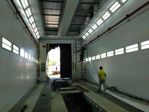 Окрасочно-сушильная камера для электровозов и локомотивов SPK Покрасочно-сушильные камеры для локомотивов и электровозов SPK GROUP