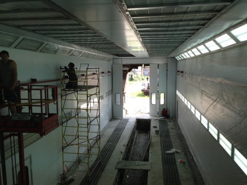 Окрасочно-сушильная камера для электровозов и локомотивов SPK Покрасочно-сушильные камеры для локомотивов и электровозов SPK GROUP