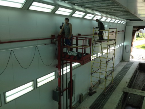 Окрасочно-сушильная камера для электровозов и локомотивов SPK Покрасочно-сушильные камеры для локомотивов и электровозов SPK GROUP