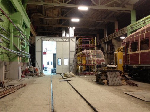 Окрасочно-сушильная камера для электровозов и локомотивов SPK Оборудование для окраски железнодорожного транспорта от SPK GROUP