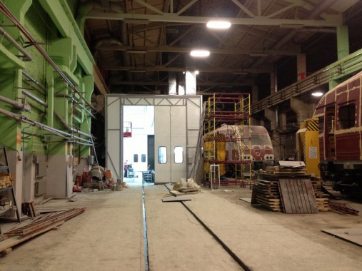 Окрасочно-сушильная камера для электровозов и локомотивов SPK Окрасочно-сушильная камера для электровозов и локомотивов SPK