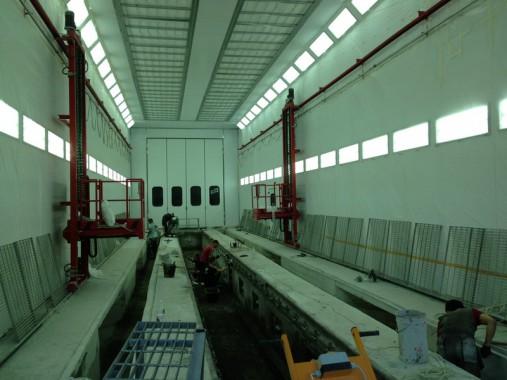 Окрасочно-сушильная камера для электровозов и локомотивов SPK Решения SPK GROUP для окраски жд транспорта