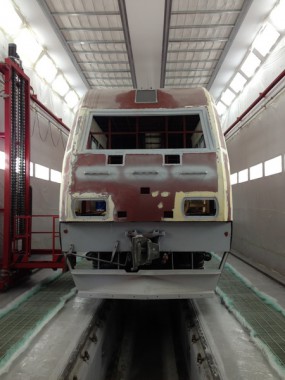 Окрасочно-сушильная камера для электровозов и локомотивов SPK Смотрите фото SPK GROUP - камеры окраски для жд