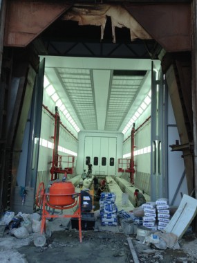 Окрасочно-сушильная камера для электровозов и локомотивов SPK ОСК для жд транспорта SPK GROUP