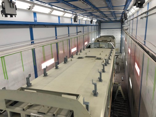 Окрасочно-сушильная камера для трамвайных вагонов SPK-30.6.7