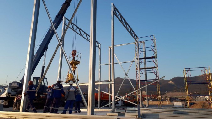 Уличная камера окраски и сушки для нефтяного оборудования SPK-15.6.7, г. Новороссийск Уличная окрасочно-сушильная камера для нефтяного оборудования SPK GROUP