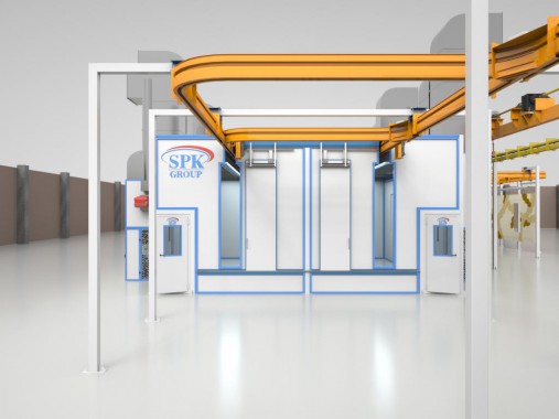 Линия окраски и сушки деталей кузовов спецтехники SPK Линия окраски и сушки деталей кузовов спецтехники SPK GROUP