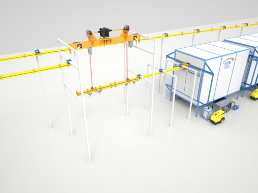 Линия окраски среднегабаритных узлов и деталей SPK Проект линии окраски среднегабаритных узлов и деталей SPK GROUP для сельхозтехники