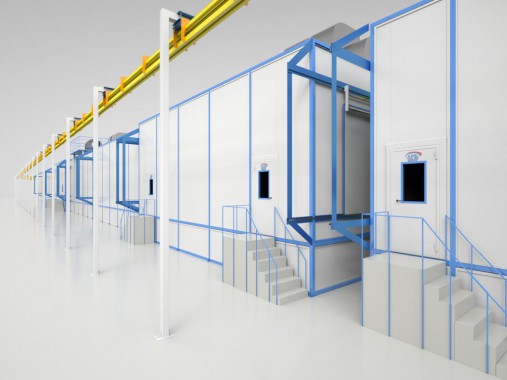 Линия окраски крупных деталей с/х техники от SPK GROUP