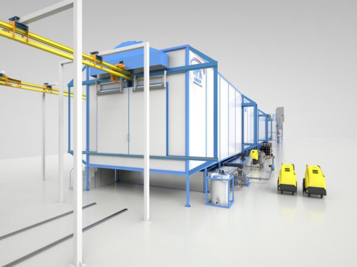 Линия окраски крупных деталей с/х техники от SPK GROUP