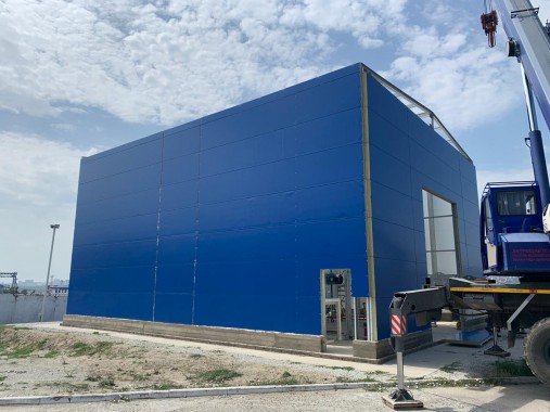 Уличная камера окраски и сушки для нефтяного оборудования SPK-15.6.7, г. Новороссийск Уличная окрасочно-сушильная камера для нефтяного оборудования SPK GROUP