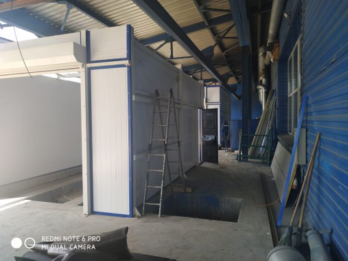 Комплекс проходных камер для дробеструйной очистки поверхности, покраски и сушки SPK, г. Новокузнецк