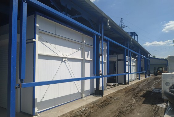 Комплекс проходных камер для дробеструйной очистки поверхности, покраски и сушки SPK, г. Новокузнецк