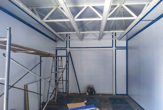 Комплекс проходных камер для дробеструйной очистки поверхности, покраски и сушки SPK, г. Новокузнецк