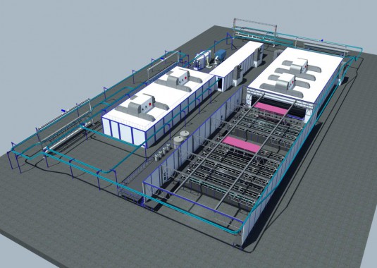 Линия катафорезной и порошковой окраски SPK-KTL Линия SPK GROUP катафорезной и порошковой окраски SPK-KTL