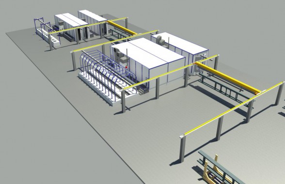 Линия подготовки, окраски и сушки рам КАМАЗа от SPK GROUP