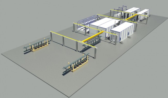 Линия подготовки, окраски и сушки рам КАМАЗа от SPK GROUP