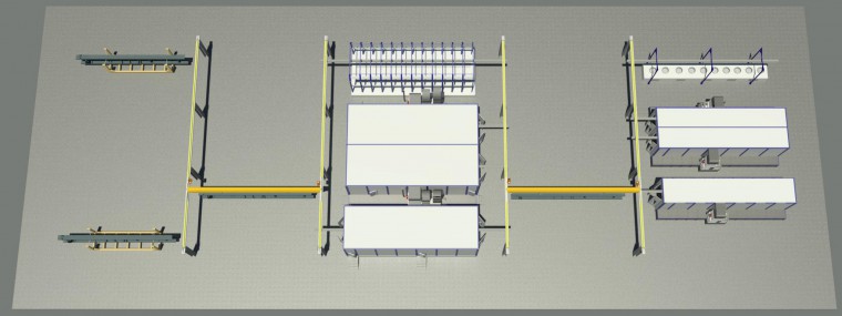 Линия подготовки, окраски и сушки рам КАМАЗа от SPK GROUP
