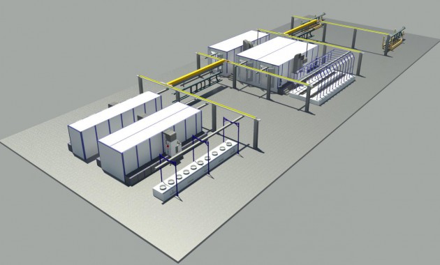 Линия подготовки, окраски и сушки рам КАМАЗа от SPK GROUP