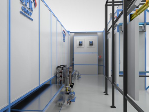 Линия окраски жидкими ЛКМ Линия окраски жидкими красками SPK GROUP для с/х