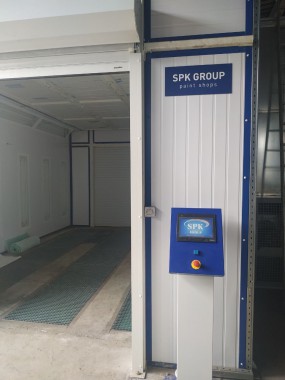 Комплекс проходных камер для дробеструйной очистки поверхности, покраски и сушки SPK, г. Новокузнецк
