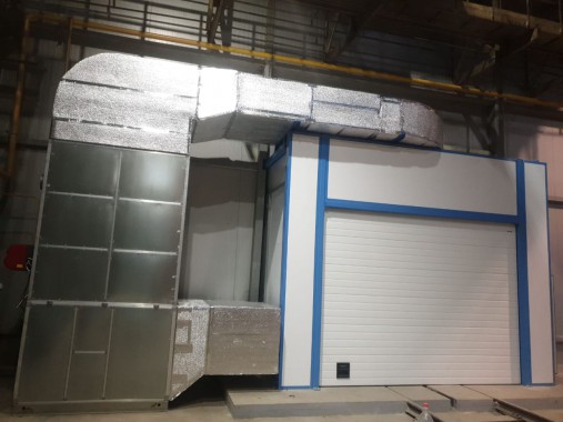 Комплекс подготовки поверхности и окраски для стальных металлоконструкций, Тверская обл.