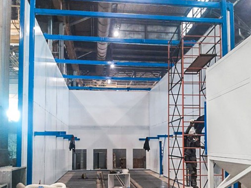 Дробеструйная камера для ж/д транспорта SPK GROUP