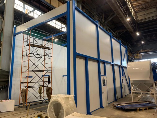 Дробеструйная камера для ж/д транспорта SPK GROUP