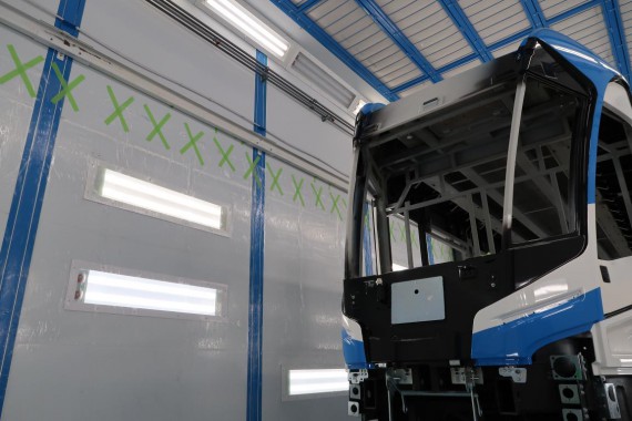 Окрасочно-сушильная камера для трамвайных вагонов SPK-30.6.7